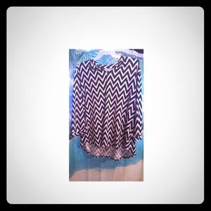 Cato' s chevron blouse